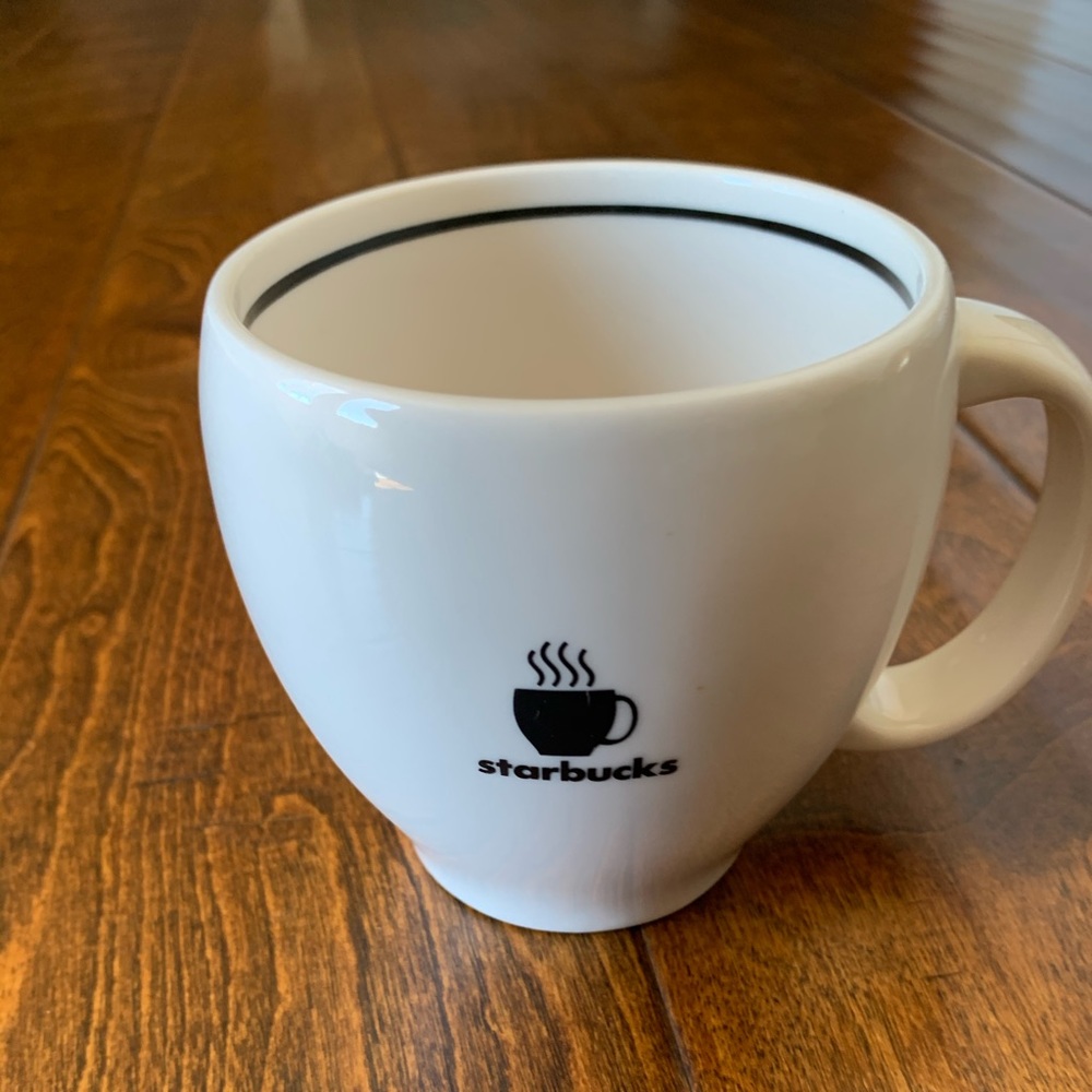 Starbucks Coffee Mug Cup Steaming White Logo  2004